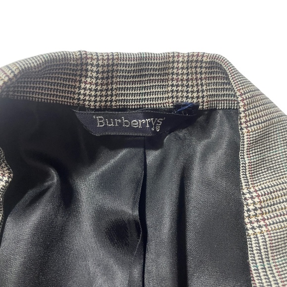 Burberrys 42 Prince of Wales Check Tweed Small Holes See Images 100% Wool - Picture 3 of 10